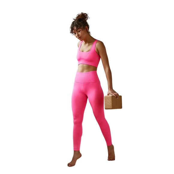 NWOT Free People Movement Good Karma Leggings in Hot Pink xs/s - Picture 1 of 15